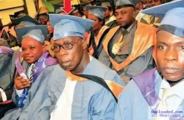 Photo: Obasanjo Graduates From National Open University Of Nigeria